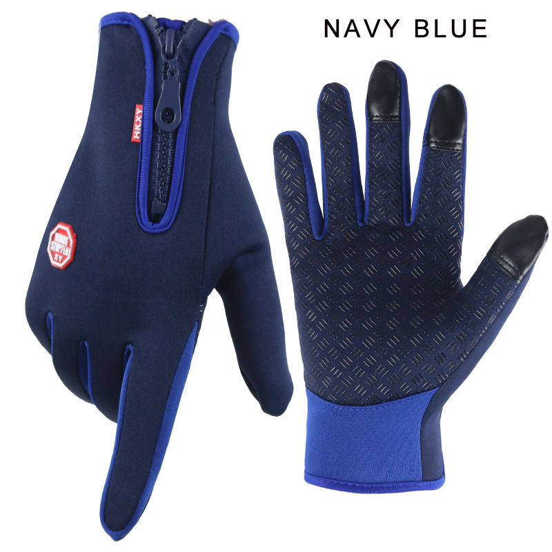Thumbnail: New Winter Gloves Men Women Touch Cold Waterproof Motorcycle Cycle Gloves Male 