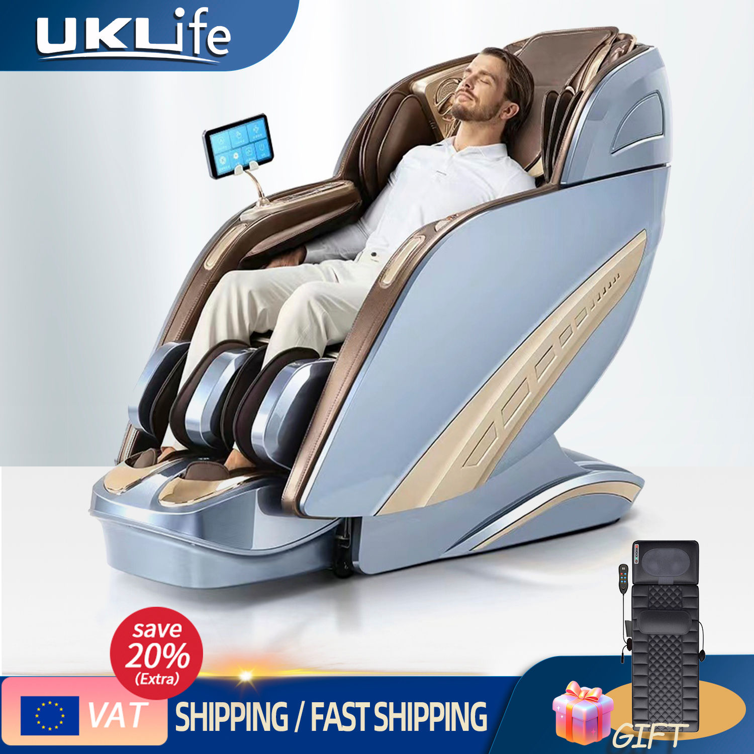 3 Year Warranty 4D SL Full Body AirBag Zero Gravity Massager Chairs Home 3D Hea