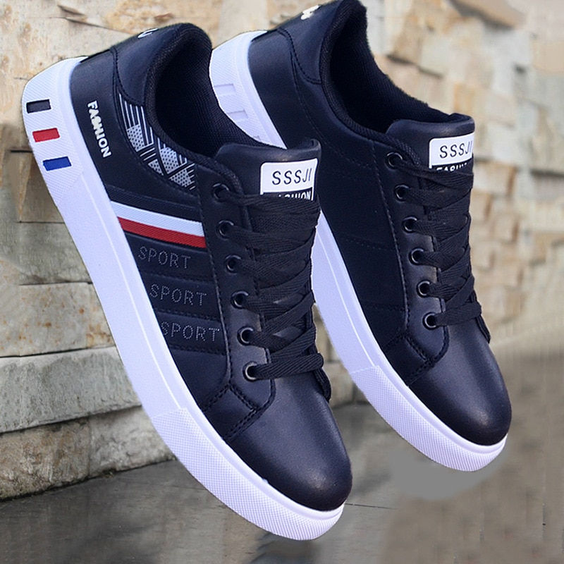 Miniatura: Men's Sneakers Casual Sports Shoes for Men Lightweight PU Leather Breathable Sh