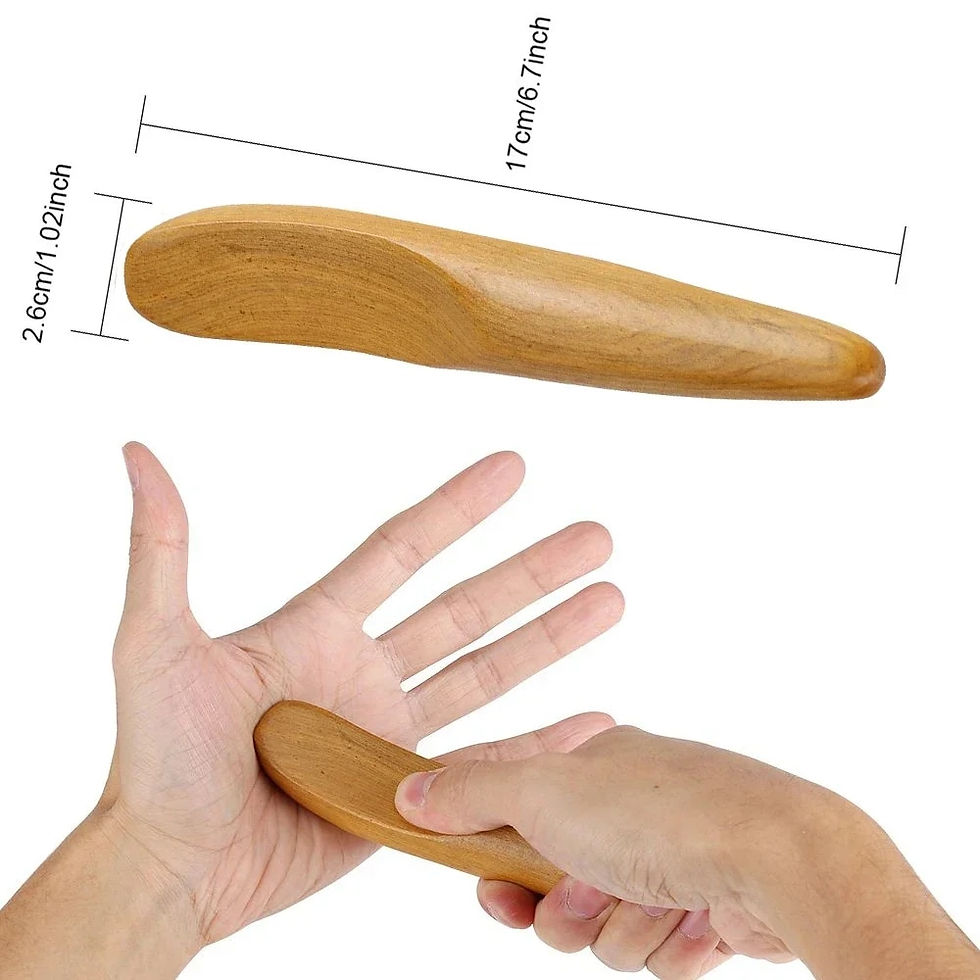 Thumbnail: Wood Trigger Point Massage Gua Sha Tools,Professional Lymphatic Drainage Tools,