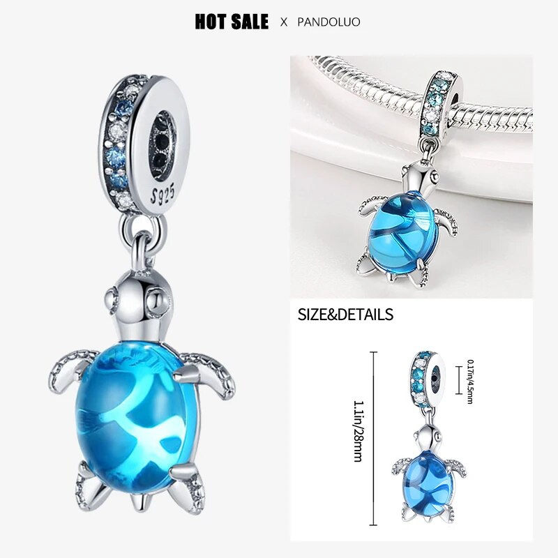 Thumbnail: Charms 925 Original Fit Pandora 925 Original Charm Bracelet Women 925 Silver Ho