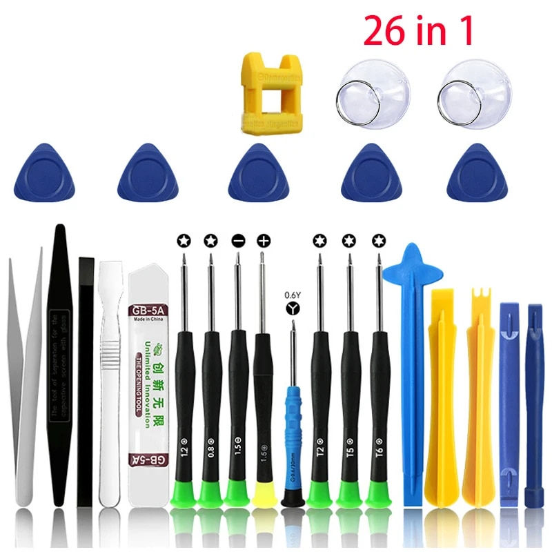Thumbnail: 22 in 1 Mobile Phone Repair Tools Pry Opening Screwdriver Set for iPhone Laptop