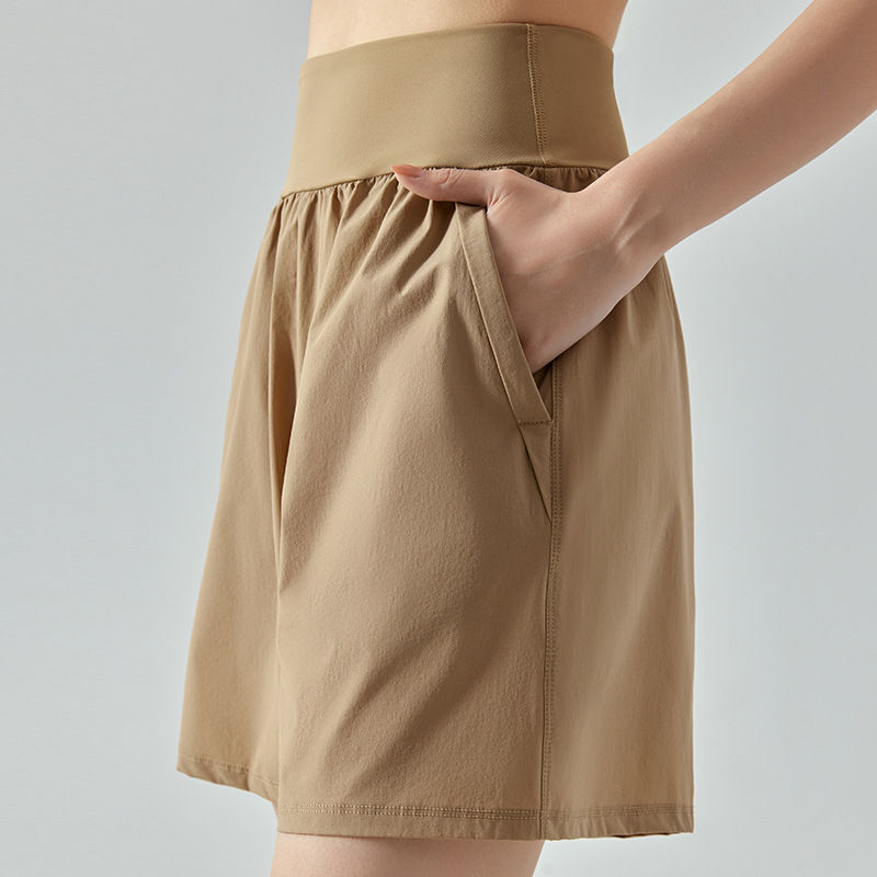 Thumbnail: Women's Five-cent Yoga Shorts With High Waists And Tummy Tuck