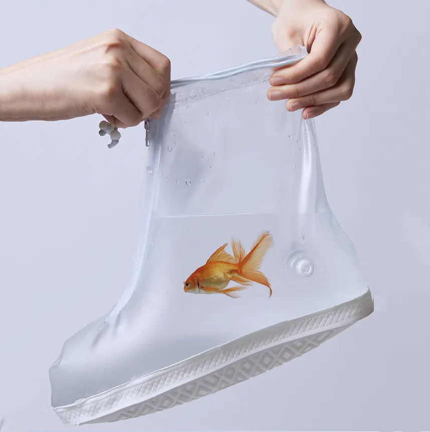 Thumbnail: Silicone Waterproof Shoe Cover Unisex Shoes Protectors Rain Boots for Indoor Ou