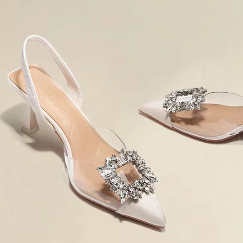 Miniatura: Spring and Autumn Fashion New Sexy Banquet Comfortable Crystal Transparent Soli