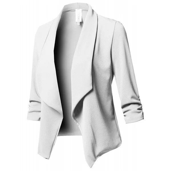 Miniaturbild: Women Black Thin Blazers Cardigan Coat 2022 Long Sleeve Women Blazers and Jacke