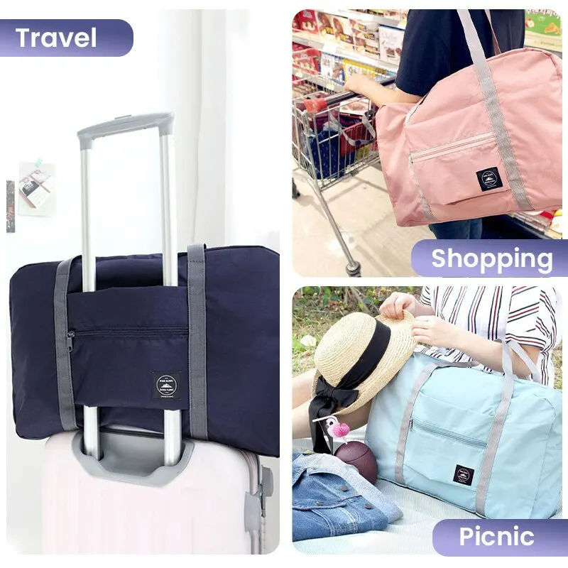 Thumbnail: Foldable Travel Duffel Bag for Airlines Carry on Bag for Women and Girls Lightw