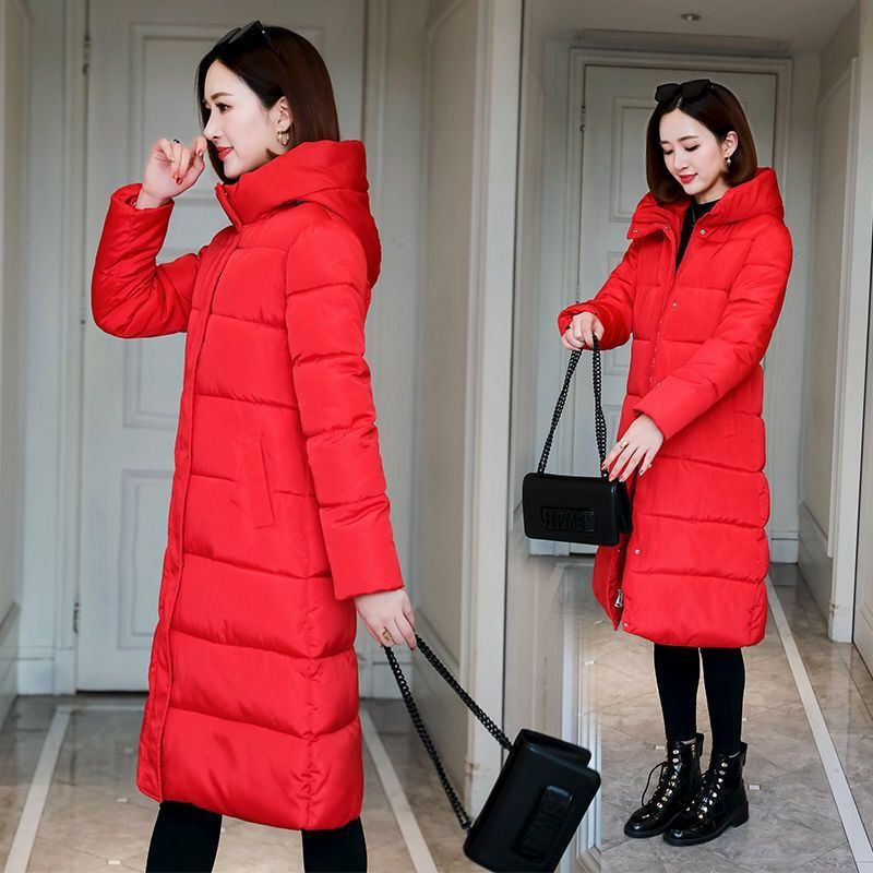 Miniatura: Women's Thickened Down Cotton Coat Medium-length Stylish Winter Jacket