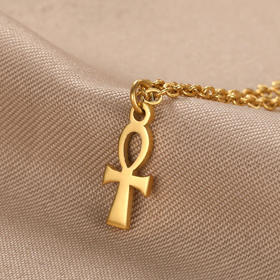 Thumbnail: Christian Jesus Cross Necklace For Women Men Stainless Steel Chains Choker Reli