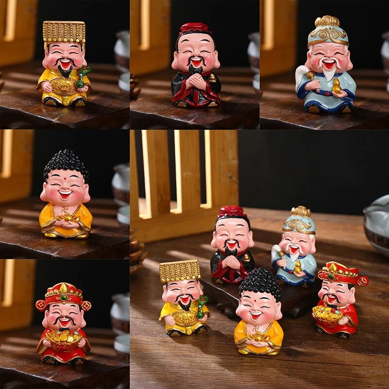 Thumbnail: Resin God of Wealth Mascot Ornaments Home/Room/Car Decoration Feng Shui Fortune