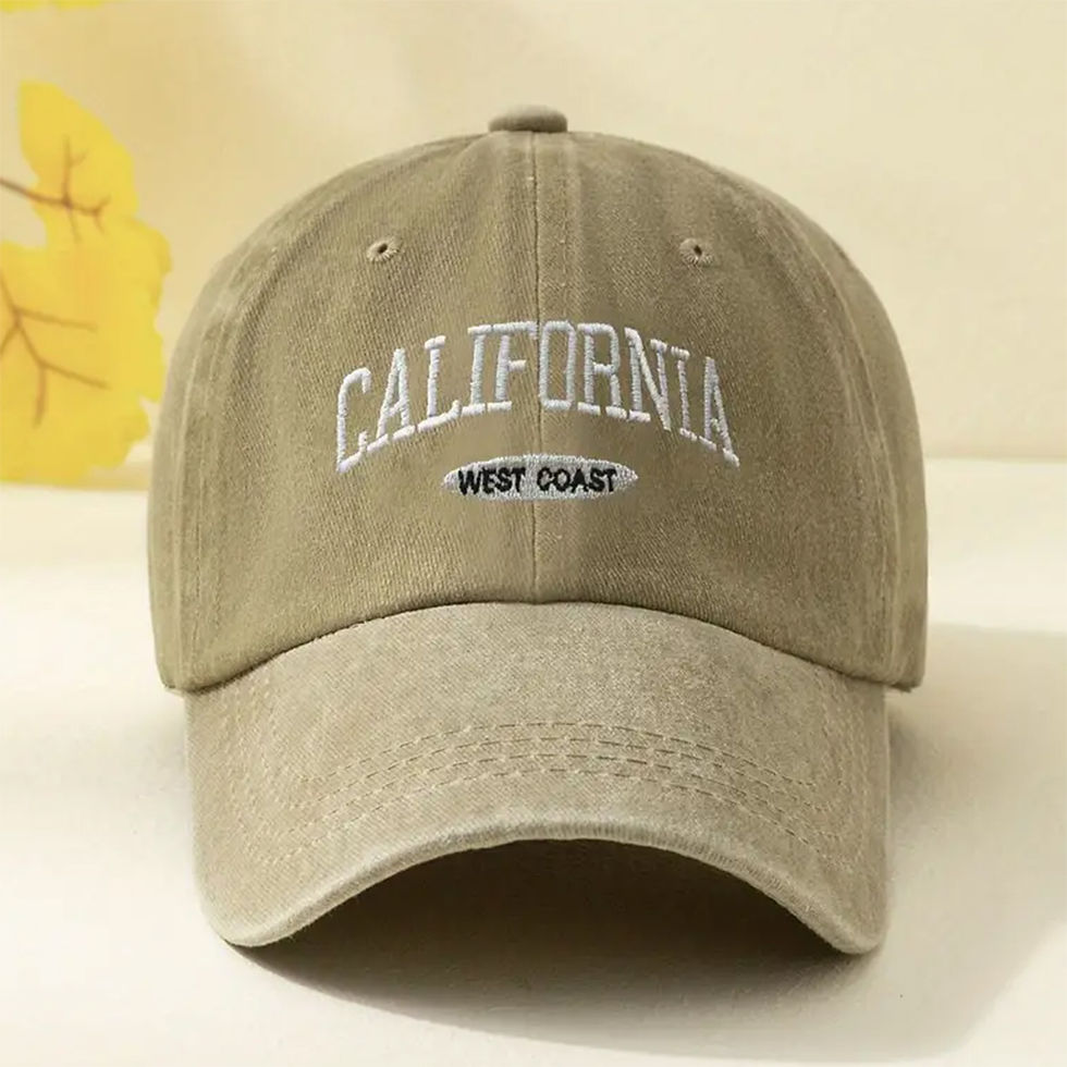 Thumbnail: Cotton Retro Vintage Baseball Cap Men Women Denim Embroidered Letters Hat Cotto