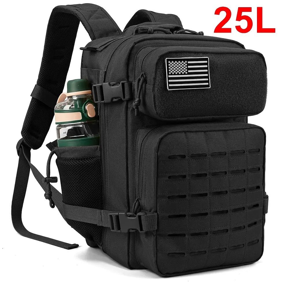 Thumbnail: QT&QY 25L/45L Tactical Backpack for Men and Women Outdoor Survival Bug Out Bag 