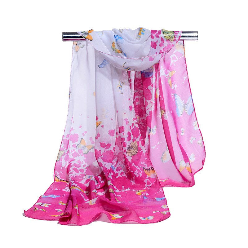 Thumbnail: 160*50cm Multi-style Holiday gift Selling chiffon striped scarf wild fashion sh