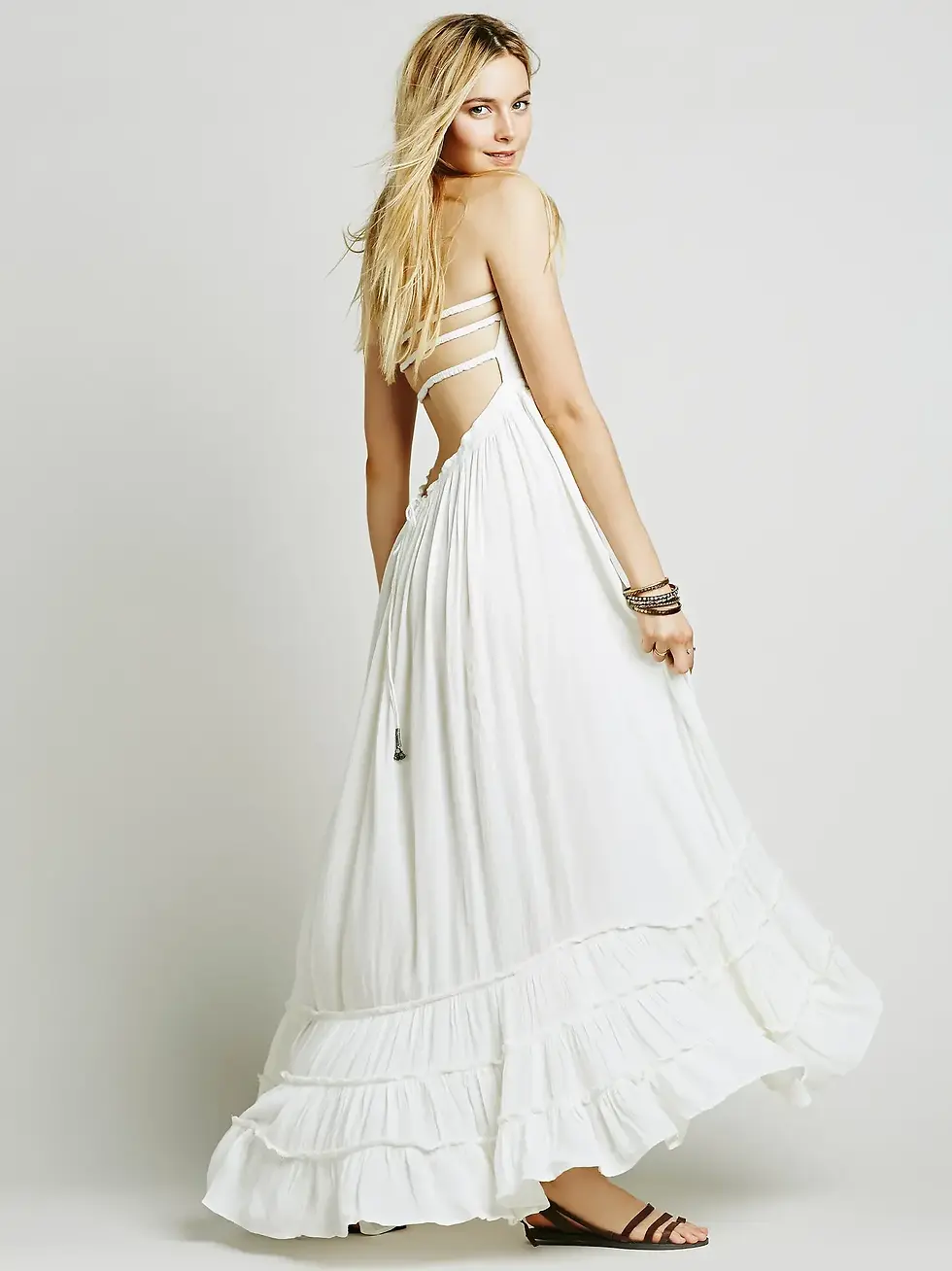 Thumbnail: 2024 Beach Dress Sexy Dresses Boho Bohemian People Holiday Summer Long Backless