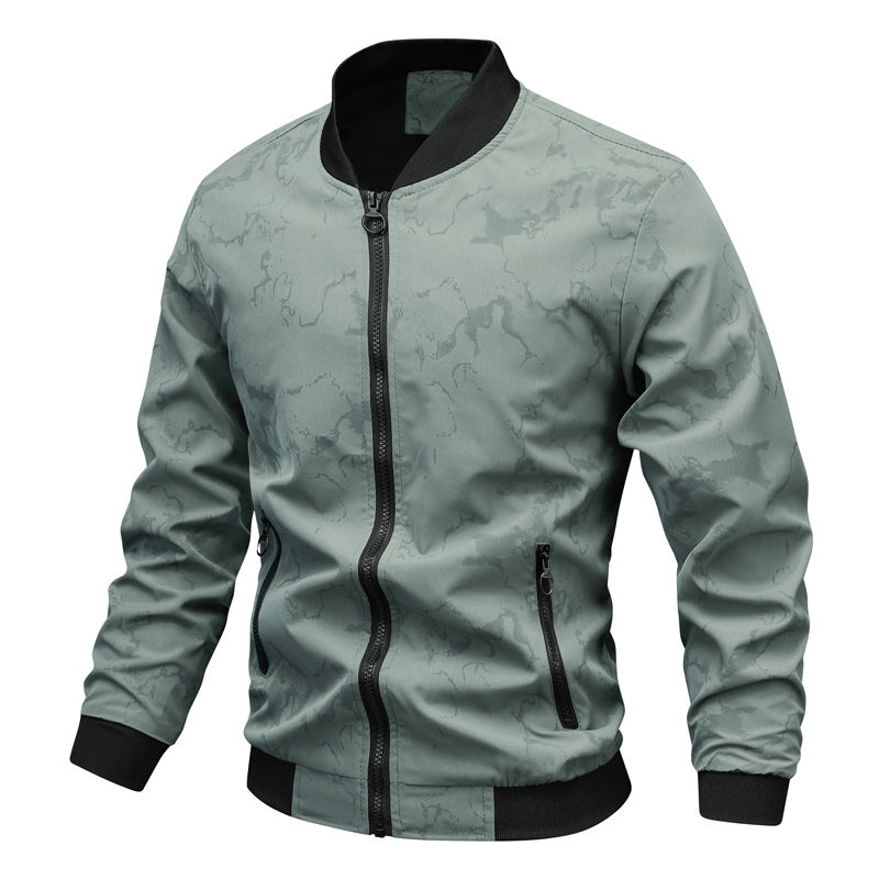 ภาพขนาดย่อ: 2024 New Spring and Autumn Pilot Jacket Men's Floral Fashion Slim Men's Casual 