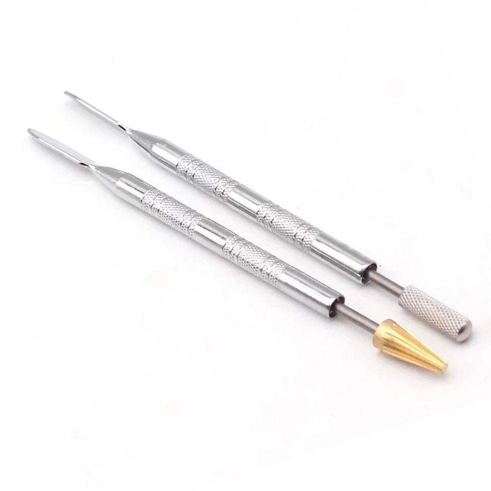 Thumbnail: Leather Dual Head Edge Oil Gluing Dye Pen Stainless Steel Applicator Speedy Pai