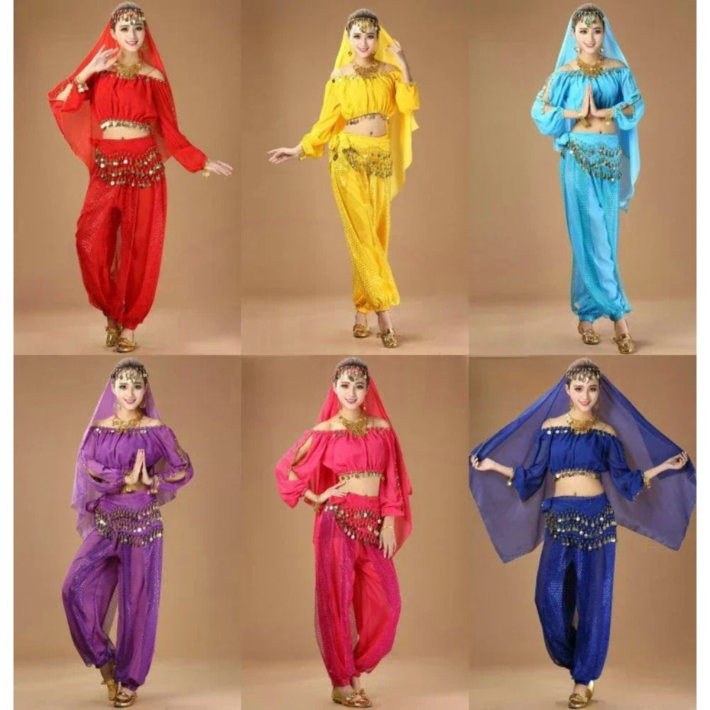 Clothing Dance Practice Clothing Belly Dance Suit New Long-sleeved Suit Belly