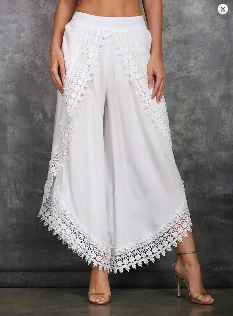 Thumbnail: Women Fashion Pants Loose  Harem Sports Long Pant Lace Beach Light women's clot
