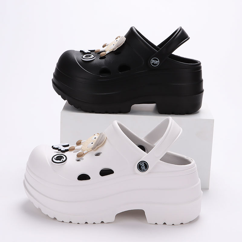 Thumbnail: Women Clogs Chunky Platform Sandals 2024 Summer Beach Thick Bottom Slippers Wom
