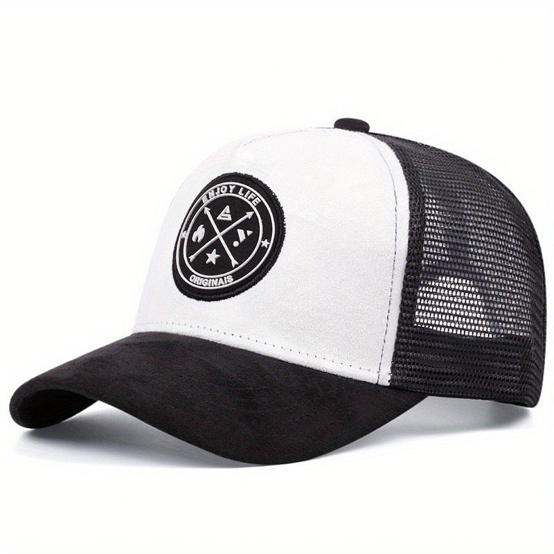 Thumbnail: Hot Sale Unisex Cap ENJOY LIFE Letter Patch Baseball Caps Men Women Trucker Hat