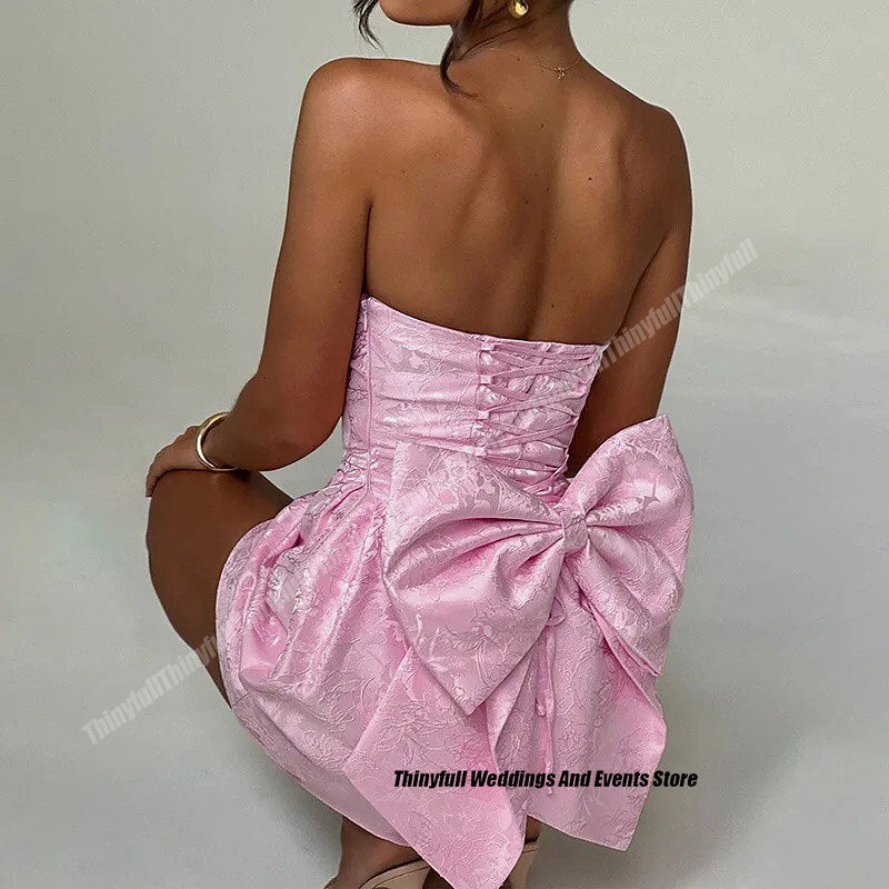 Thumbnail: Thinyfull Short Homecoming Dresses Strapless Sleeveless Mini A-line 2024 Prom D