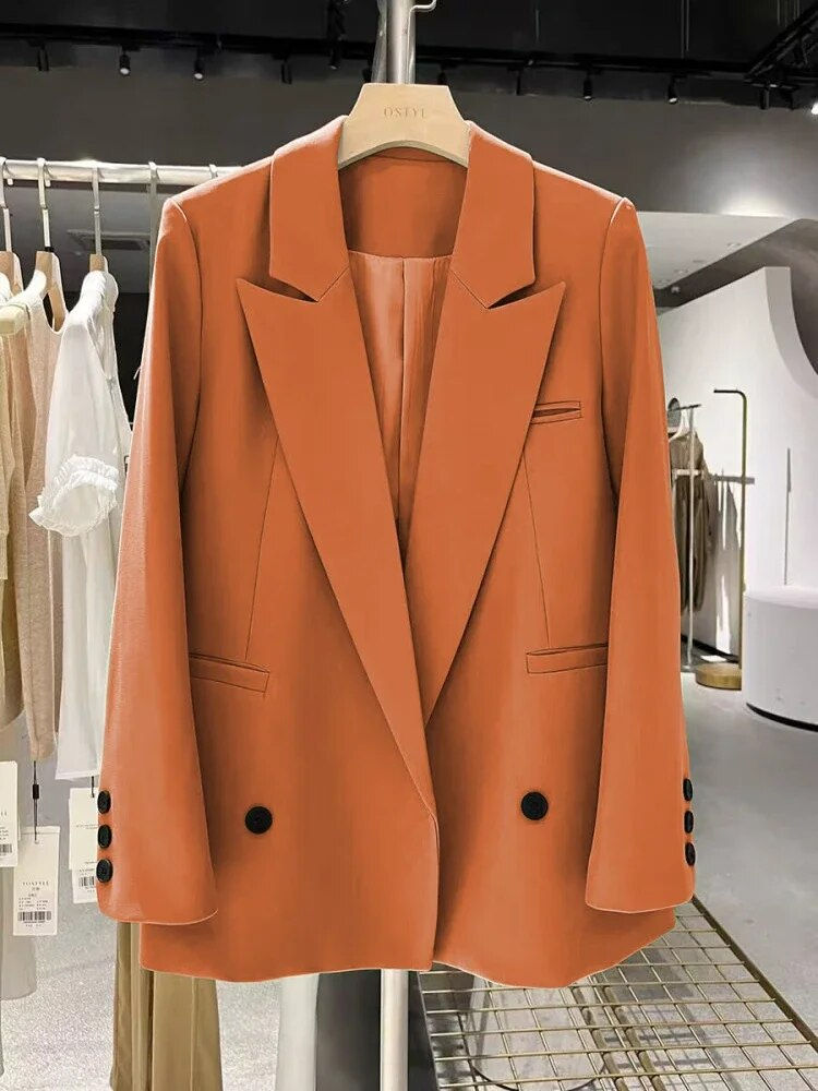 Miniaturbild: Spring Autumn Blazer Woman 2024 Outerwears Jacket Women Chic Elegant Woman Coat