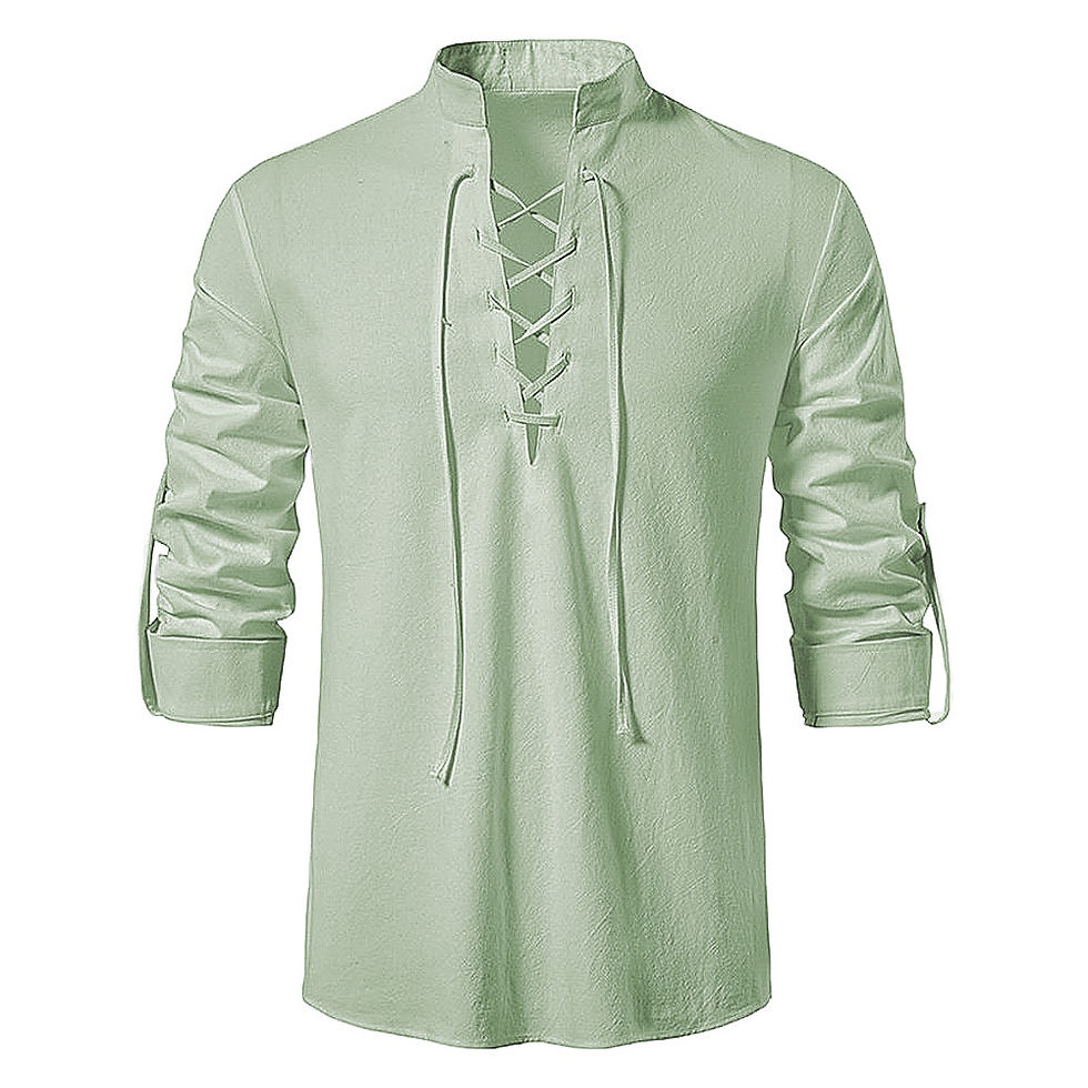 Thumbnail: 2023 New Men's Casual Blouse Cotton Linen Shirt Tops Long Sleeve Tee Shirt Spri