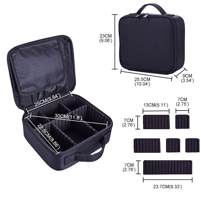 Thumbnail: New Makeup Bag for Women Travel Waterproof Necessary Beauty Brush Embroidery To