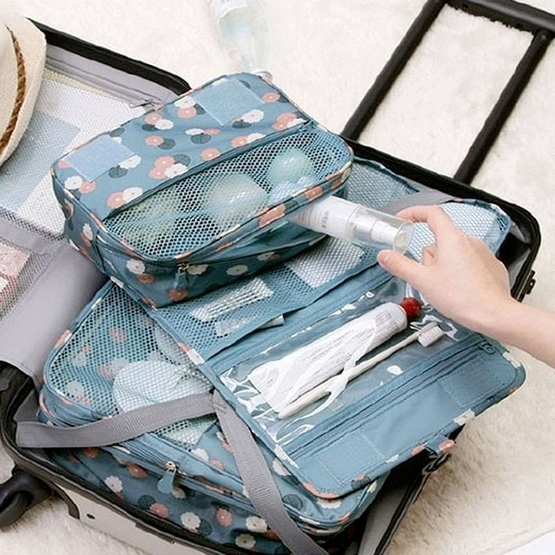 Thumbnail: High Quality Women Makeup Bags Travel Cosmetic Bag Toiletries Organizer Waterpr