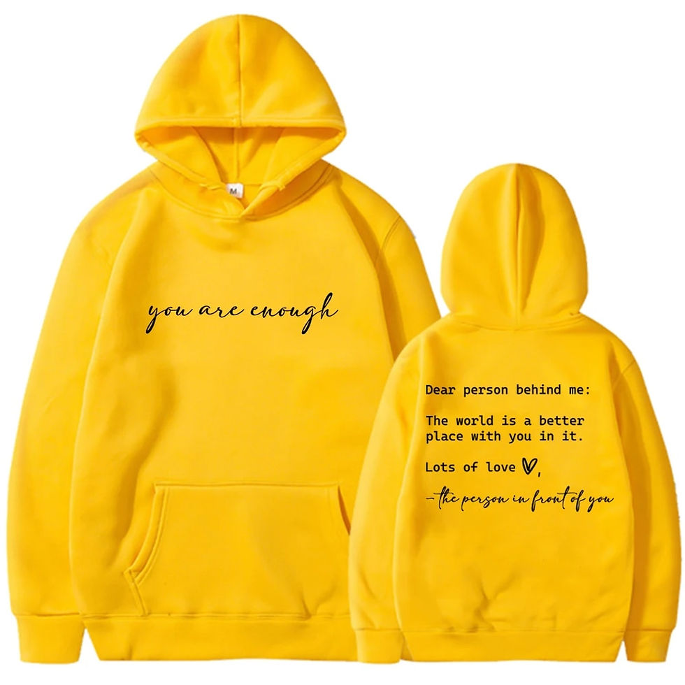 Thumbnail: Dear Person Behind Me Print Hooded Plus Size Hoodie Women Sweatshirts Harajuku