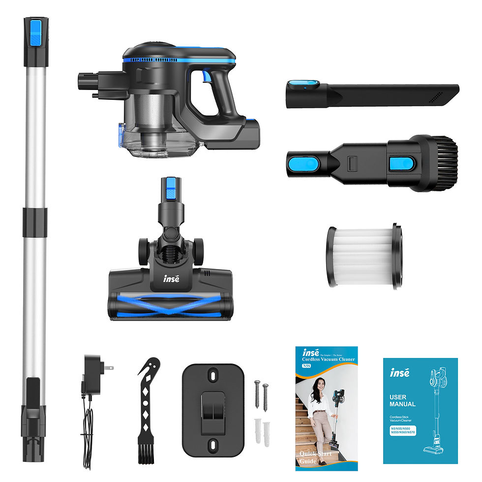 Thumbnail: INSE Cordless Vacuum Cleaner, 20Kpa Lightweight Stick Vacuum with 2200mAh Batte