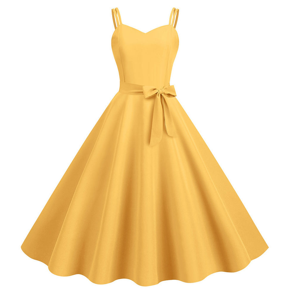 Thumbnail: Women Casual Sleeveless Evening Party Prom Dress Strap A Line Large Swing Dress