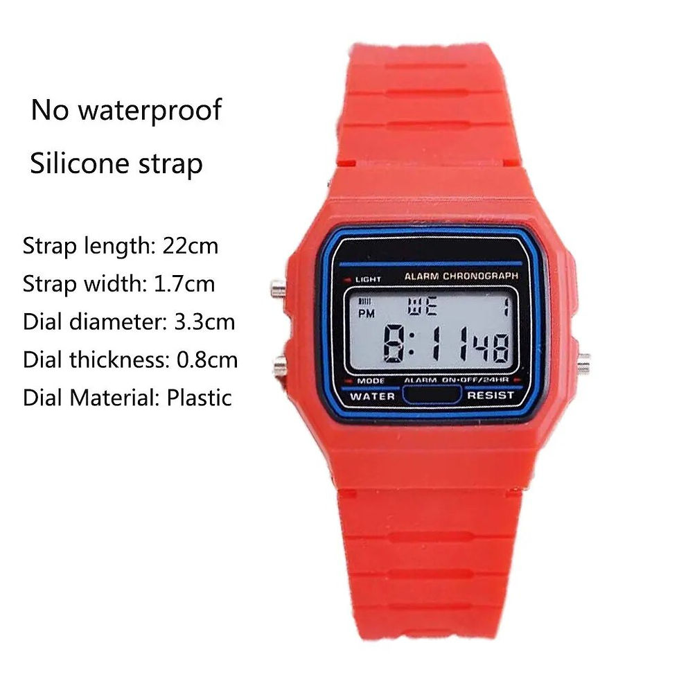 Thumbnail: Fashion Men Women Watches Gold Casual Transparent Digital Sport Watch Lover's G