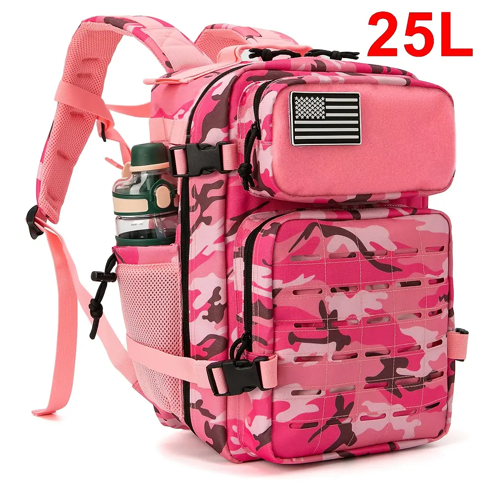 Thumbnail: QT&QY 25L/45L Tactical Backpack for Men and Women Outdoor Survival Bug Out Bag 