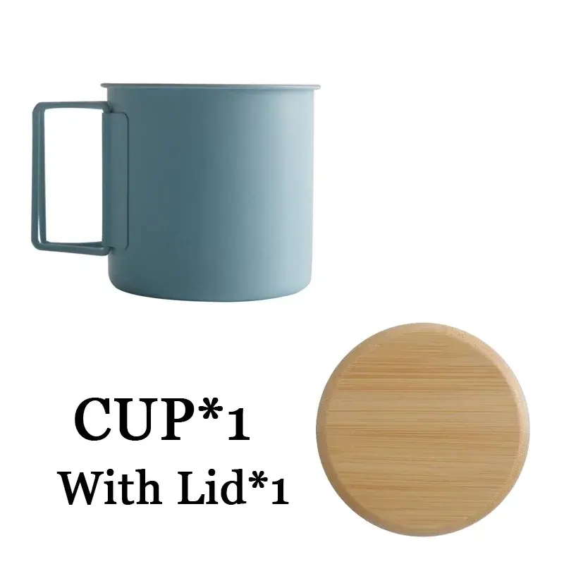 Thumbnail: 330ml 304 Stainless Steel Coffee Cup Outdoor Portability Cold Water Beer Mug Li