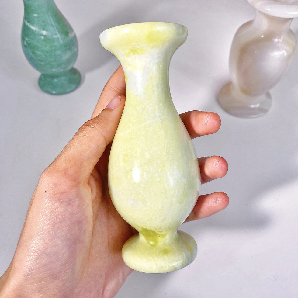 Thumbnail: 1PC High Quality Vase Carving Natural Crystal Carving,Gemstone Jewelry,Glitter,