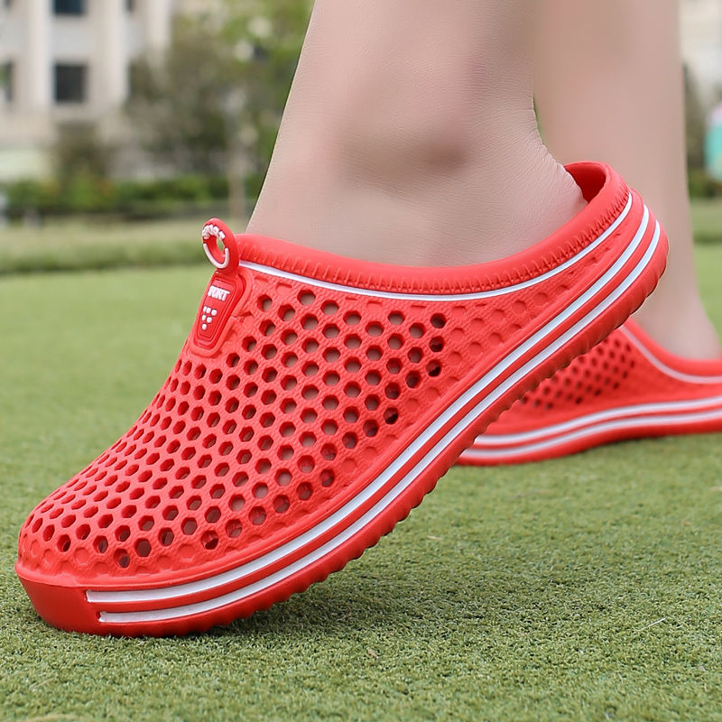 Thumbnail: 2022 Women Shoes Beach Slippers Unisex Hollow Out Casual Couple Beach Sandal Fl