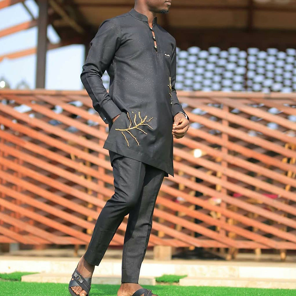 Thumbnail: 2023 African Men Dashiki Long Sleeve 2 Piece Set Traditional Africa Clothing St