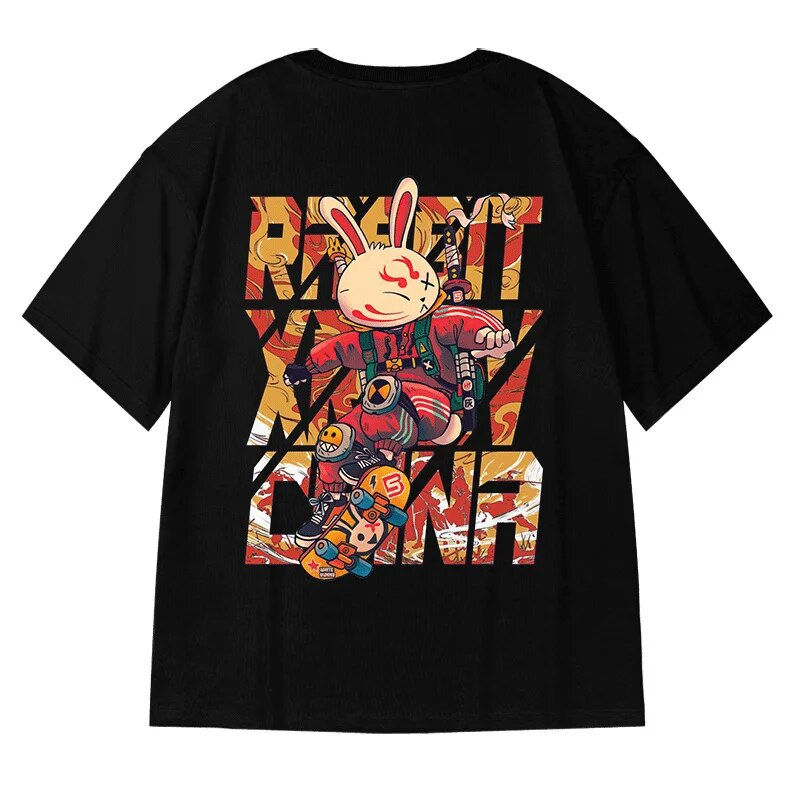 ภาพขนาดย่อ: ZAZOMDE Men Streetwear Chinese Character Tshirt Graphic T-Shirt Cotton 2023 Har