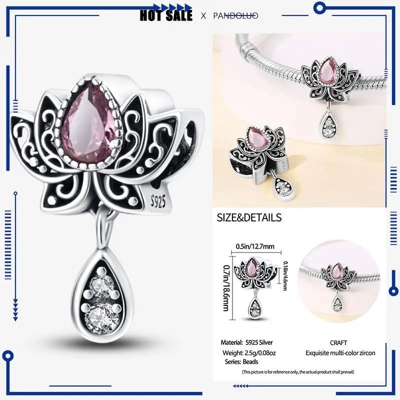 Hình thu nhỏ: Disney Marvel 2024 Original New in Charm Beads Fits Pandora Bracelet For Women 
