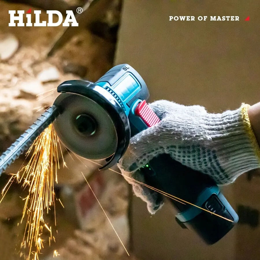 תמונה ממוזערת: HILDA 12v Mini Angle Grinder Rechargeable Grinding Tool Polishing Grinding Mach