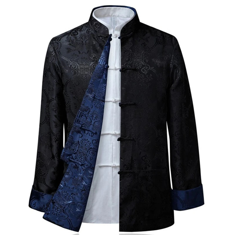 Imej kecil: Tang Suit Chinese Shirt Style Jacket Collar Traditional Chinese Clothing for Me
