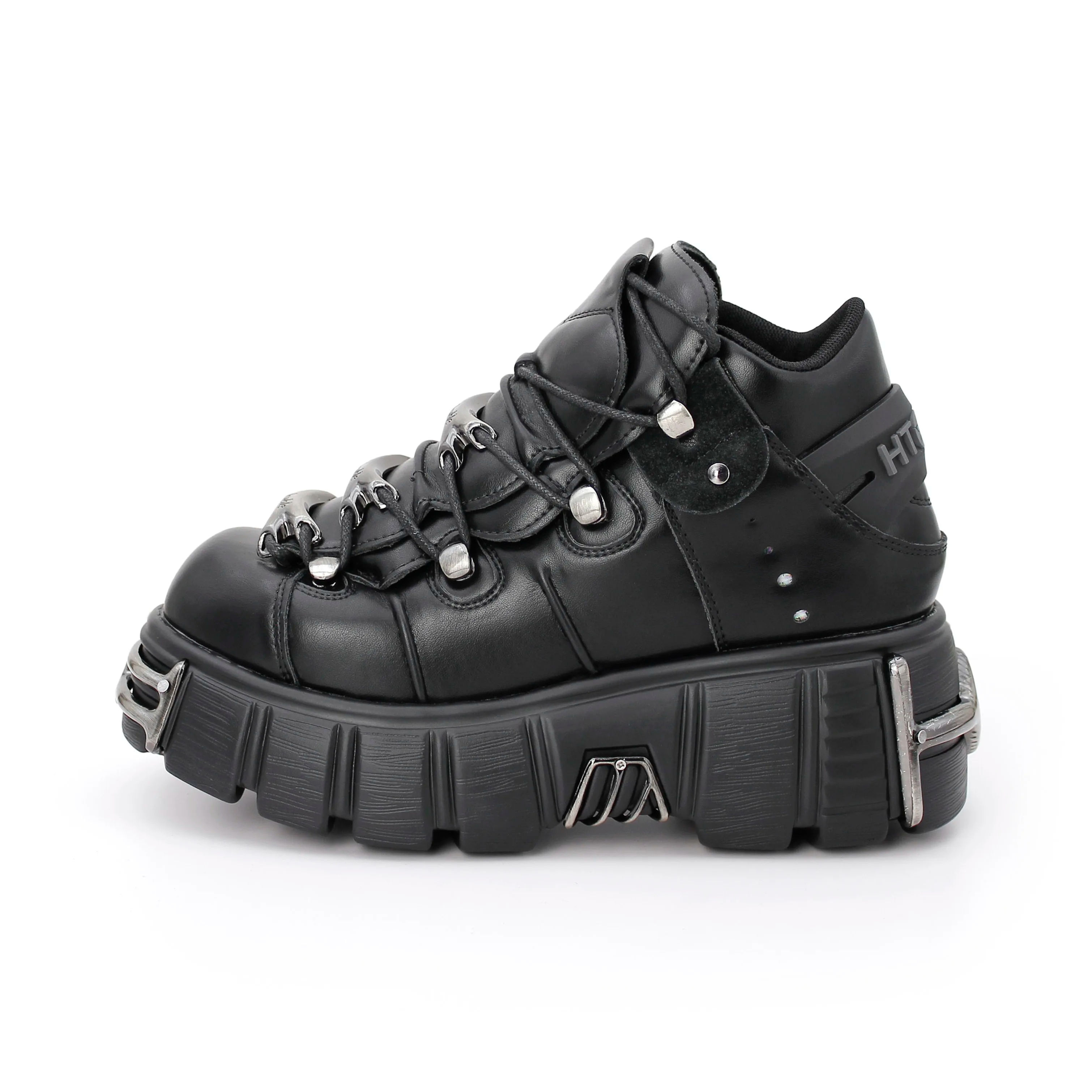 2023 NEW Punk Style Women Shoes Lace-up heel height 6CM Platform Shoes Woman Go