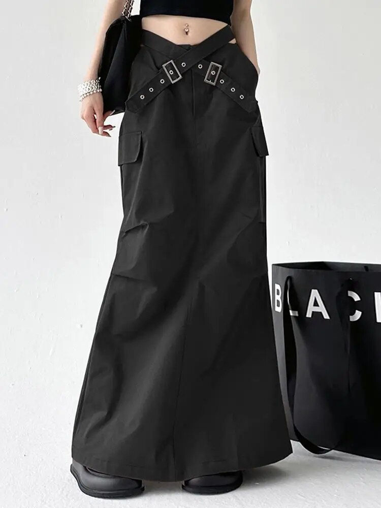 Thumbnail: ZANZEA Holiday Solid Wrapped Maxi Skirt Y2K Women Cargo Skirts Fashion Multi-Po