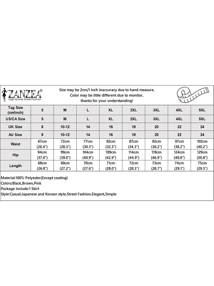 Thumbnail: ZANZEA 2023 Women PU Leather Skirt Fashion High Waist Long Jupes Autumn Vintage