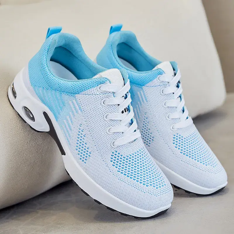 תמונה ממוזערת: New Running Shoes Ladies Breathable Sneakers Summer Light Mesh Air Cushion Wome