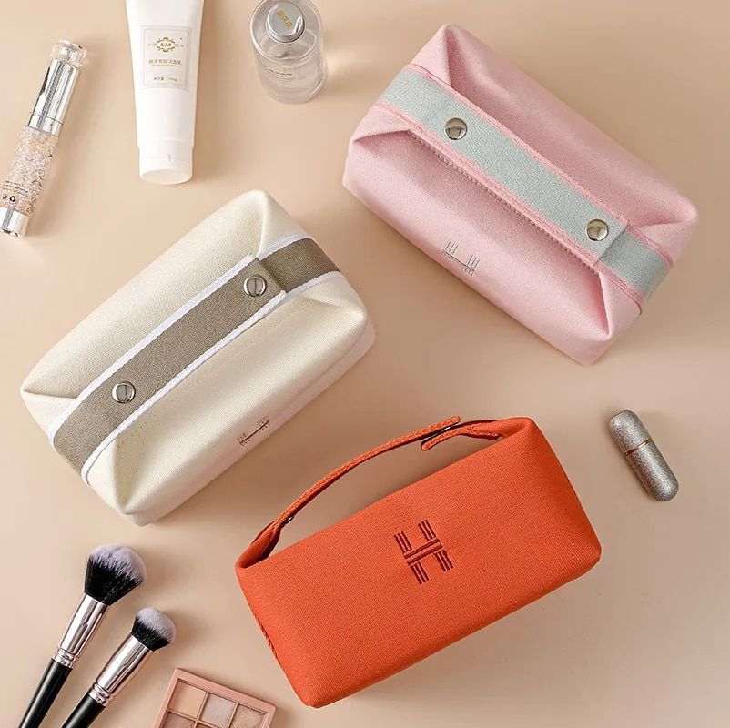 Thumbnail: Makeup Bag for Women Travel Cosmetic Bag Toiletries Organizer Waterproof Storag