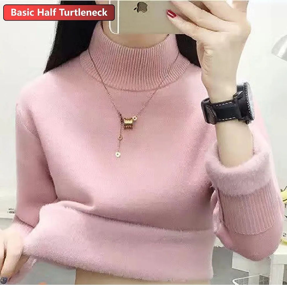 Miniatura: Half Turtleneck Sweater Winter Slim Thicken Knitwear Jumper Woman Soft Knit Pul