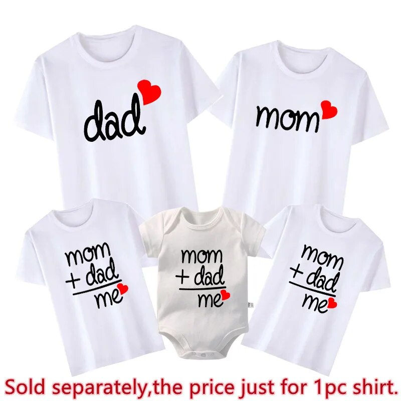 Miniatura: Mom Dad Me Family Matching Outfits Father Daughter Son Clothes Look Tshirt Dad