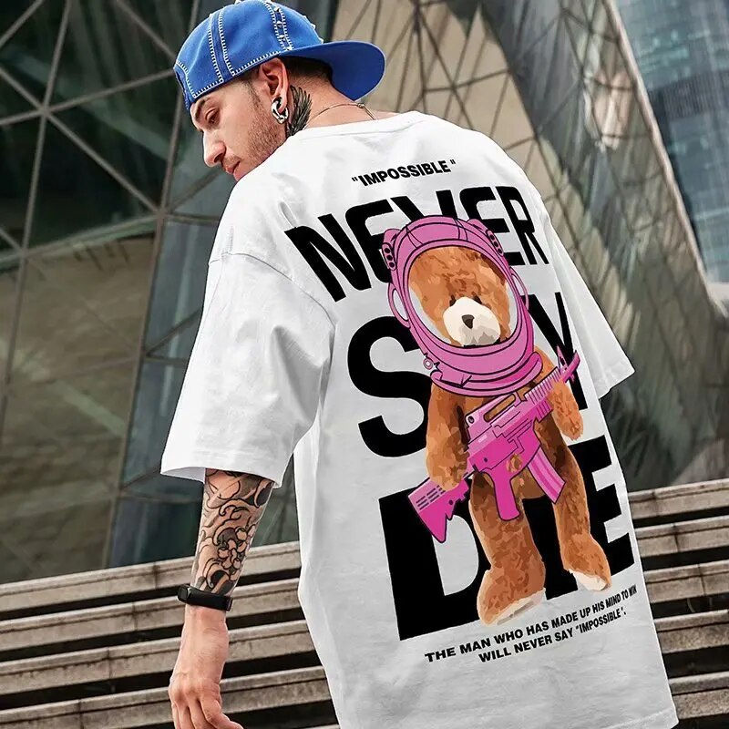 Miniatura: Men's Casual T-shirt Oversized Graphic T Shirts Loose Zodiac Pure Cotton Y2k To
